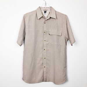 The North Face Beige Plaid Modal Hiking Shirt